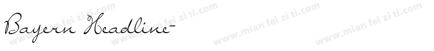 Bayern Headline字体转换